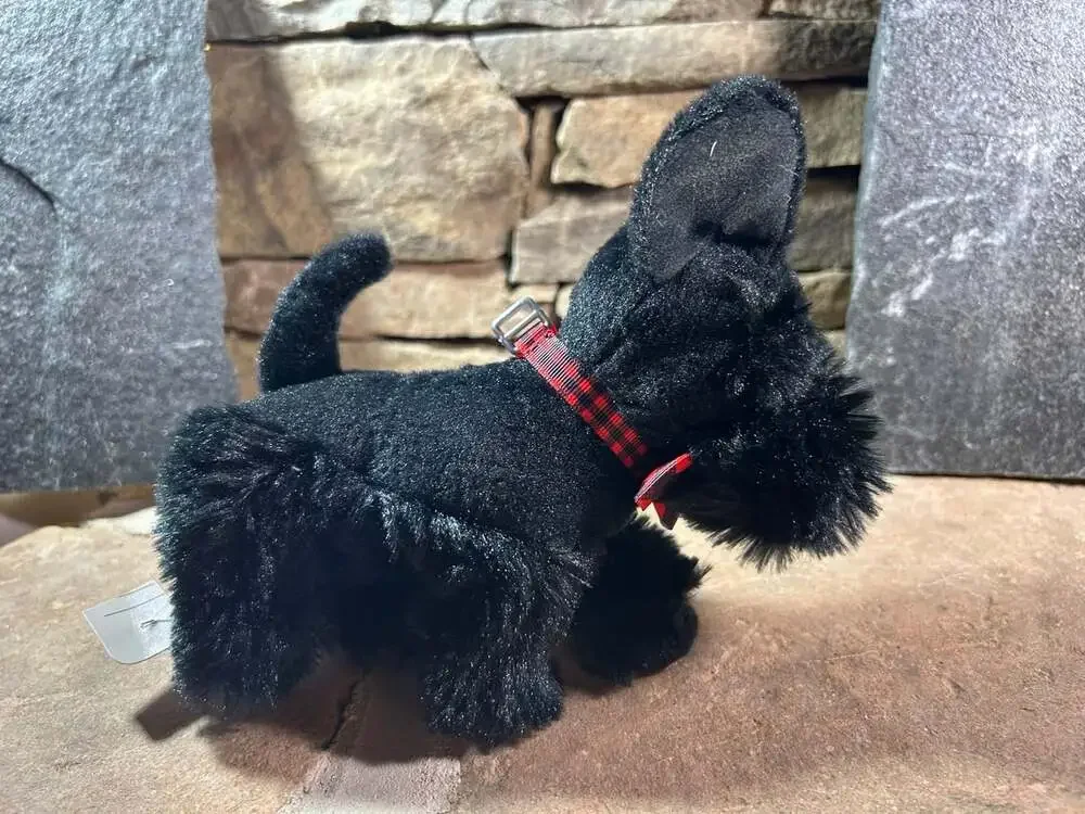Our Generation Black Terrier Dog red collar